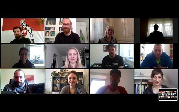Videokonferenz des Teams Mojosa