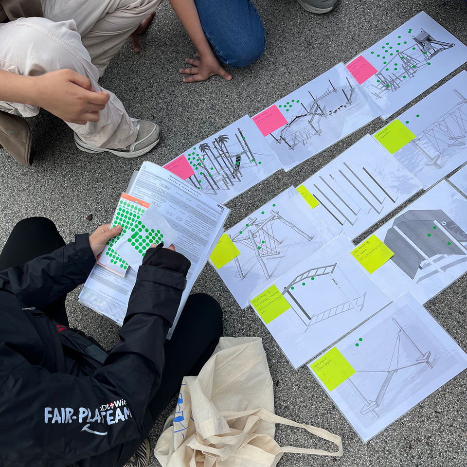 Das FPT17 organisierte eine Befragung zur Neugestaltung des Spielplatzes im Clemens-Hofbauer-Park.
