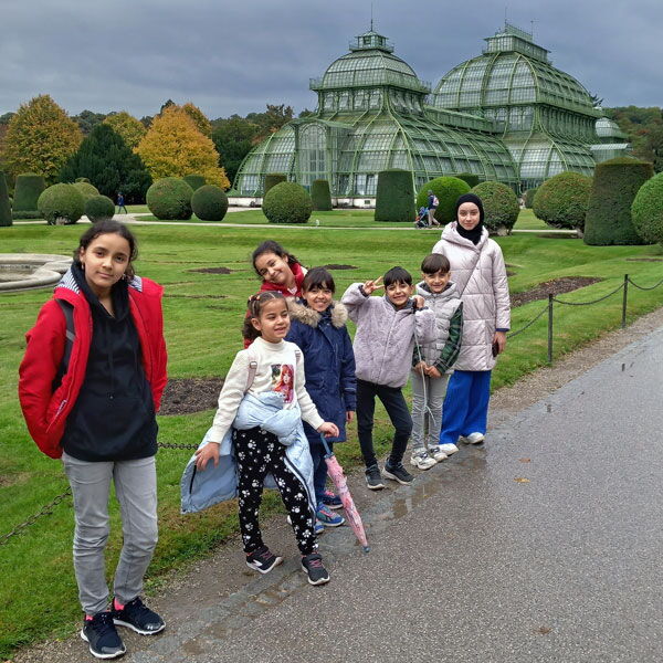Beim Ausflug in den Tiergarten Schönbrunn