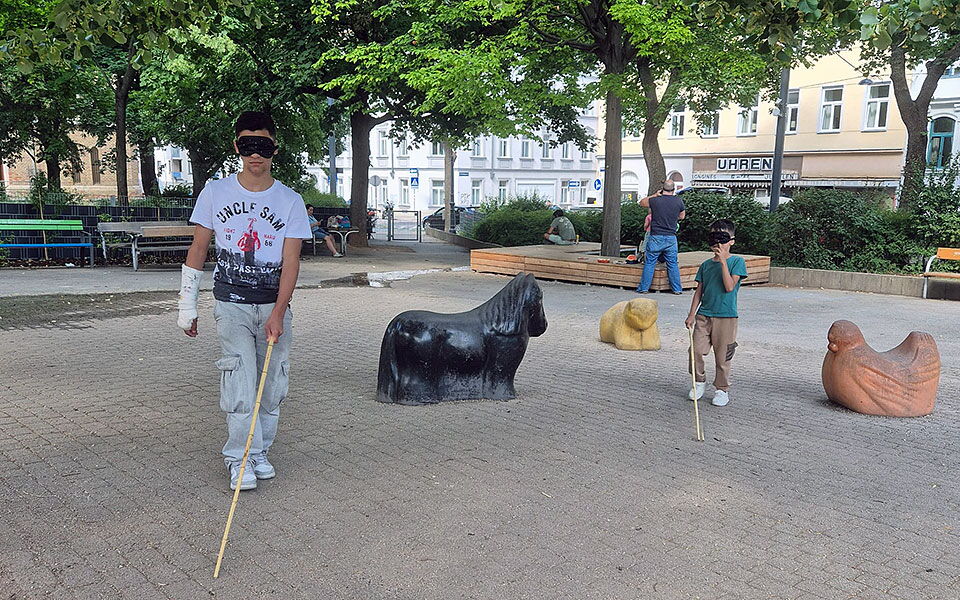 Ein "Blind-Date" im Diepold-Park.