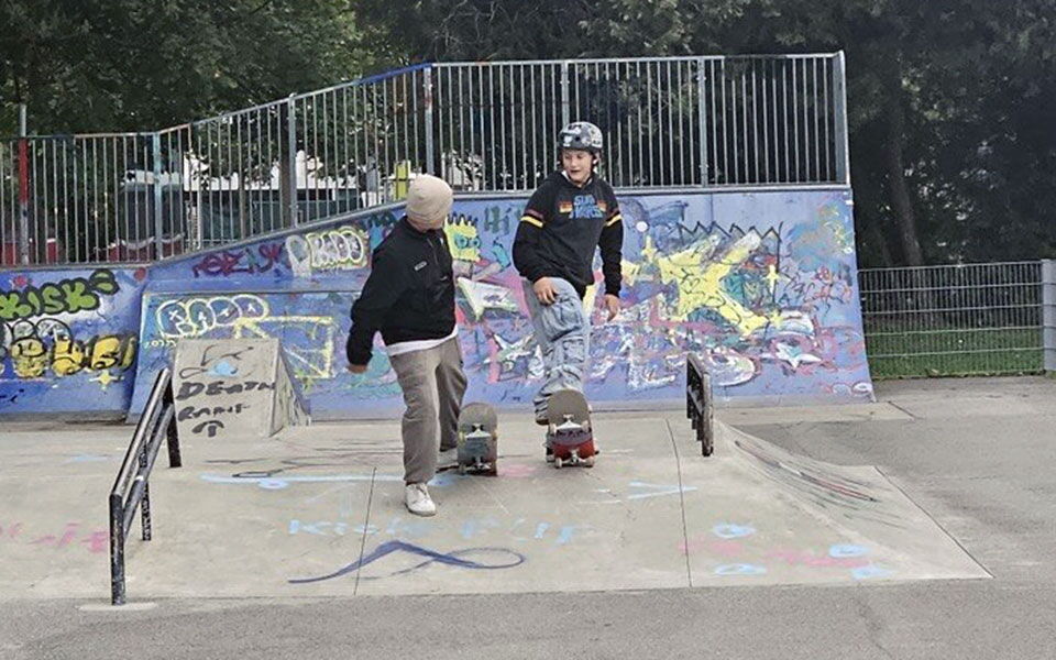 Austausch beim Skate-Workshop