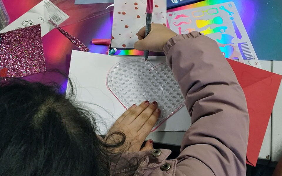 Basteln am Valentinstag