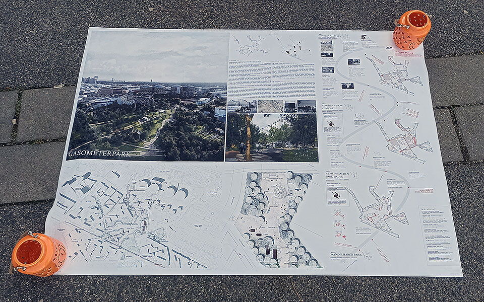 Der Plan für den neuen Gasometerpark