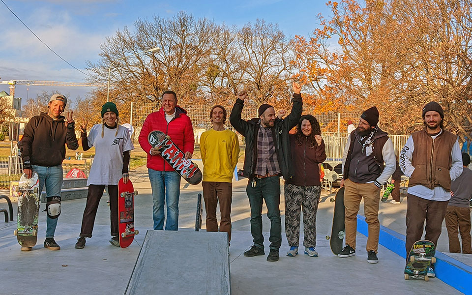 Eröffnung der neuen Skateanlage beim Krematorium