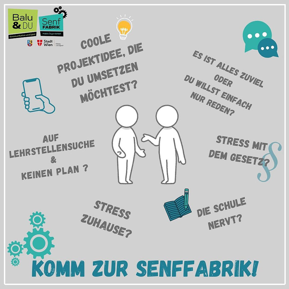 Plakat "Komm zur Senffabrik!"