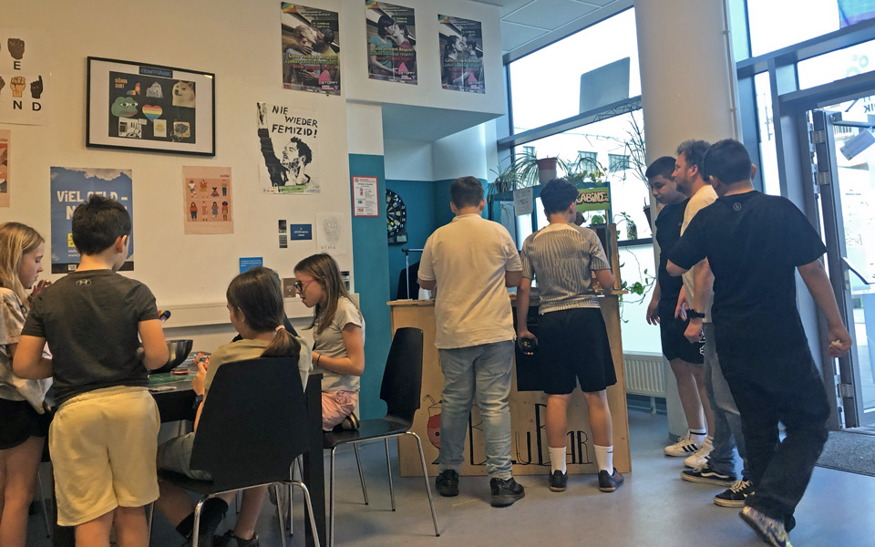 Indoor-Aktion in der Senffabrik