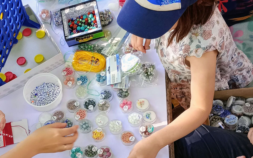 Perlenwerkstatt im Ortlieb-Park